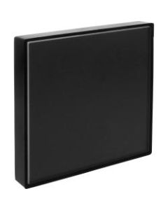 Lorell Snap Plate Architectural Sign - 1 Each - 4in Width x 4in Height - Square Shape - Easy Readability, Injection-molded, Easy to Use - Black