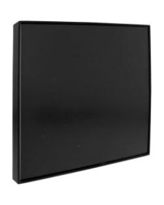 Lorell Snap Plate Architectural Sign - 1 Each - 10in Width x 10in Height - Square Shape - Easy Readability, Injection-molded, Easy to Use - Plastic - Black