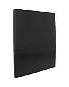 Lorell Snap Plate Architectural Sign - 1 Each - 8.5in Width x 11in Height - Rectangular Shape - Easy Readability, Injection-molded, Easy to Use - Plastic - Black