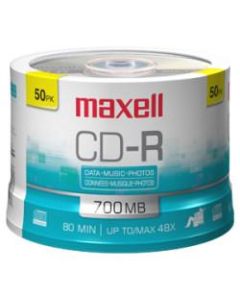 Maxell CD-R Media - 700MB - 50 Pack