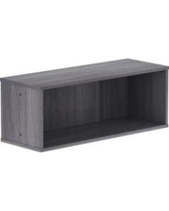 Lorell Panel System Open Storage Cabinet - 18.1in Height x 31.5in Width x 15.8in Depth - Charcoal - Laminate - 1 Each