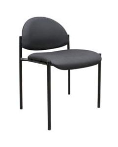 Boss Fabric Stacking Chair, Without Arms, Black