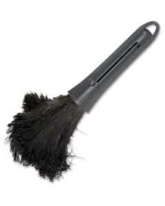 Genuine Joe Retractable Feather Duster - Plastic Handle - 1 Each - Brown