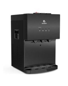 Avalon Self-Cleaning Hot/Cold Top-Loading Countertop Water Cooler, 19inH x 12inW x 14-3/4inD, Black Stainless Steel