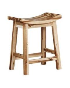 Powell Daire Saddle Counter Stool, Natural