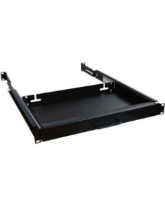 Tripp Lite Rack Enclosure Server Cabinet Keyboard Shelf 25lb Capacity - Black - Cold-rolled Steel (CRS) - 25 lb Maximum Weight Capacity