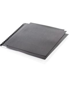 Mead Clear View Letter Presentation Cover - 8 1/2in x 11in - Plastic - Black - 125 / Box