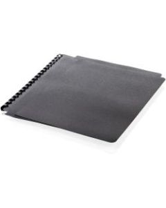 Mead Clear View Presentation Cover - 8 3/4in x 11 1/4in - Plastic - Black - 125 / Box