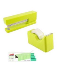 JAM Paper 3-Piece Office Organizer Set, Lime Green/Green