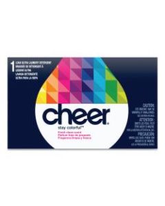 Cheer Powder Laundry Detergent, Fresh Clean Scent, 1.5 Oz Box, Pack Of 156 Boxes