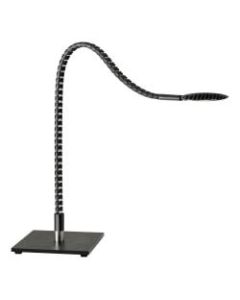Adesso ADS360 Natrix LED Desk Lamp, 28-1/2inH, Black/Brushed Steel