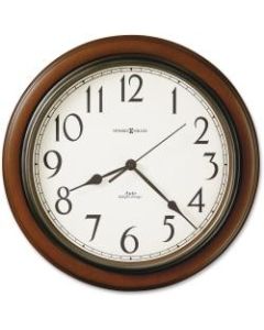Howard Miller Talon Wall Clock - Analog - Quartz - Off White Main Dial - Cherry/Plastic Case - Medium Brown Cherry Finish