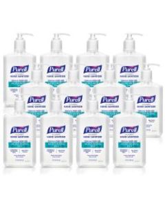 PURELL 2in1 Moisturizing Advanced Hand Sanitizer Gel, 12 oz Pump Bottle, Pack of 12