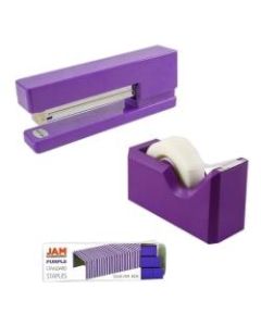 JAM Paper 3-Piece Office Organizer Set, Purple