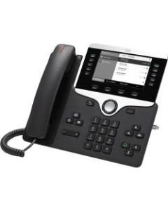 Cisco 8811 IP Phone - Wall Mountable - VoIP - Caller ID - SpeakerphoneUser Connect License, Unified Communications Manager - 2 x Network (RJ-45) - PoE Ports - Color - SIP, TLS, LLDP-PoE, LLDP, LLDP-MED, SDP, RTP, SRTP, DHCP, RTCP, UDP, .. Protocol(s)