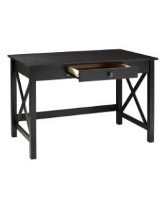 Linon Home Decor Products Dallin 46inW Home Office Laptop Desk, Black