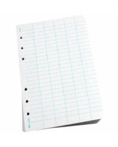Rite in the Rain All-Weather Loose-Leaf Paper, 4-5/8in x 7in, 85 (U.S.) Brightness, White/Blue, 100 Sheets Per Ream, Ream Of 5 Reams