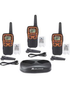 Midland X-TALKER T51X3VP3 Walkie Talkie Three Pack - 22 Radio Channels - 22 FRS - Upto 147840 ft - 38 Total Privacy Codes - Hands-free