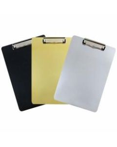 JAM Paper Letter-Size Clipboards With Low-Profile Metal Clips, 9in x 12-1/2in, Assorted Colors, Pack Of 3 Clipboards