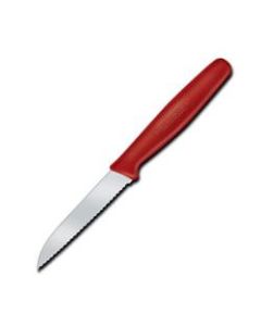 Victorinox Serrated Sheeps Foot Paring Knife, 3-1/4in, Red