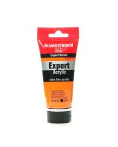Amsterdam Expert Acrylic Paint Tubes, 75 mL, Cadmium Orange, Pack Of 2