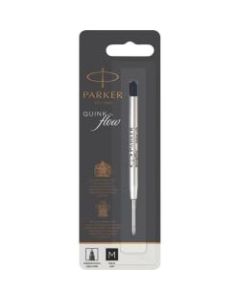 Parker Quinkflow Black Ink Ballpen Refill - Medium Point - Black Ink - Smooth Writing, Quick-drying Ink - 1 Each