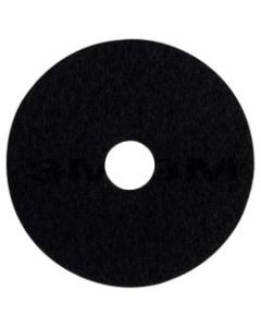 3M 7200 Stripping Floor Pads, 13in Diameter, Black, Box Of 5 Pads