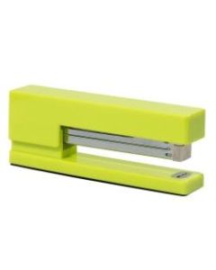 JAM Paper Plastic Stapler, 2-1/2inH x 1-1/8inW x 6inD, Lime Green