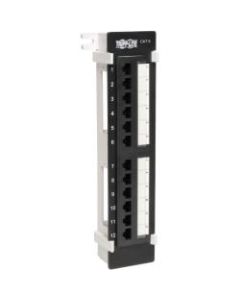 Tripp Lite 12-Port Cat6 Cat5 Patch Panel Wall Mount Vertical 110 RJ45 TAA - 12 x RJ-45