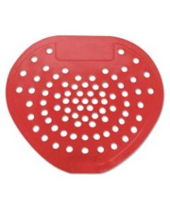 HOSPECO Health Gards Vinyl Urinal Screens, 6 7/8in x 7 3/4in, Cherry Scent, Red, Pack Of 12 Screens