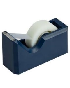 JAM Paper Plastic Tape Dispenser, 4-1/2inH x 2-1/2inW x 1-3/4inD, Navy Blue