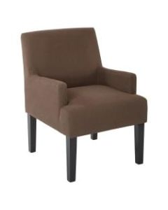 Ave Six Work Smart Main Street Guest Chair, Woven Chocolate/Black