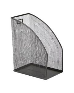 Mind Reader Jumbo Mesh Magazine Holders, 12-1/2inH x 6inW x 9-1/2inD, Black, Pack Of 2 Holders