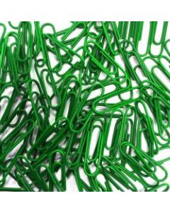 JAM Paper Paper Clips, 1-1/8in, Green, Carton Of 50,000 Clips