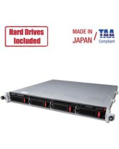Buffalo TeraStation 3410RN Rackmount 8 TB NAS Hard Drives Included (2 x 4TB) - Annapurna Labs Alpine AL-212 Dual-core (2 Core) 1.40 GHz - 4 x HDD Supported - 2 x HDD Installed - 8 TB Installed HDD Capacity - 1 GB RAM DDR3 SDRAM - Serial ATA/600 Controller
