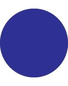 Removable Round Color Inventory Labels, DL612B, 1 1/2in Diameter, Dark Blue, Pack Of 500