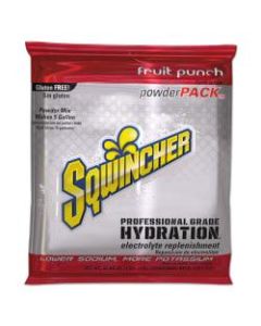 Sqwincher Powder Packs, Fruit Punch, 47.66 Oz, Case Of 16