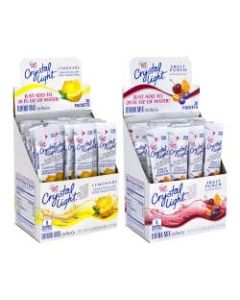 Crystal Light On-The-Go Sugar-Free Drink Mix, Assorted Flavors, 0.12 Fl Oz, 30 Packets Per Box, Pack Of 2 Boxes