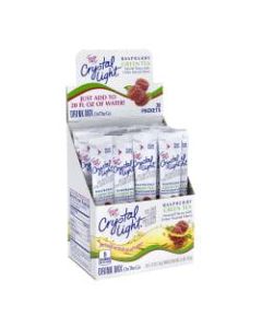 Crystal Light On-The-Go Sugar-Free Drink Mix, Raspberry Green Tea, 0.12 Fl Oz, 30 Packets Per Box, Pack Of 2 Boxes