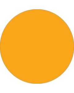 Removable Round Color Inventory Labels, DL612H, 1 1/2in Diameter, Fluorescent Orange, Pack Of 500