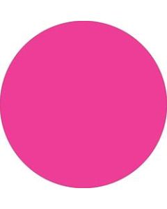 Removable Round Color Inventory Labels, DL612K, 1 1/2in Diameter, Fluorescent Pink, Pack Of 500