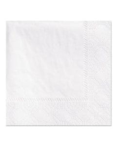 Hoffmaster Embossed 2-Ply Beverage Napkins, 9 1/2 x 9 1/2, White, Pack Of 1,000 Napkins