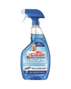 Mr. Clean Glass and Multi-Surface Cleaner with Scotchgard - Liquid - 32 fl oz (1 quart) - 6 / Carton - Blue