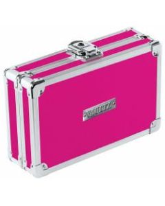 Vaultz Premium Locking Pencil Box, 8-3/4inH x 5-1/4inW x 6inD, Pink