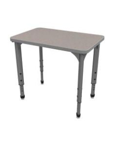 Marco Group Apex Series Adjustable Rectangle Student Desk, Gray Nebula/Gray