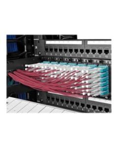 Tripp Lite 10 Gb Duplex Multimode 50/125 OM4 LSZH Fiber Patch Cable (LC/LC), Push/Pull Tabs, Magenta, 5 m (16 ft.)