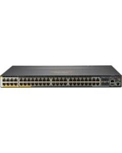 HPE 2930M 40G 8 HPE Smart Rate PoE+ 1-Slot Switch - 48 Ports - Manageable - 3 Layer Supported - Modular - 4 SFP Slots - Optical Fiber, Twisted Pair - Rack-mountable - Lifetime Limited Warranty