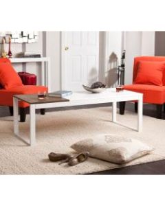 Holly & Martin Lydock Cocktail Table, Rectangle, Burnt Oak/White