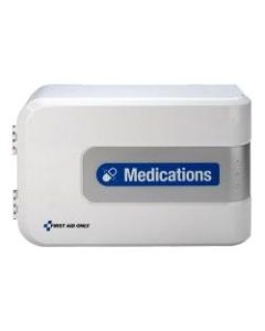 First Aid Only Smart Compliance Complete Medication Station, 9-3/4inH x 15-1/2inW x 5-1/4inD, White