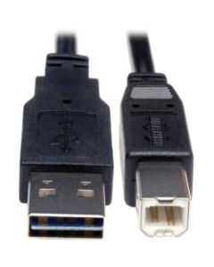 Tripp Lite 1ft USB 2.0 High Speed Cable Reverisble A to B M/M - (Reversible A to B M/M) 1-ft.